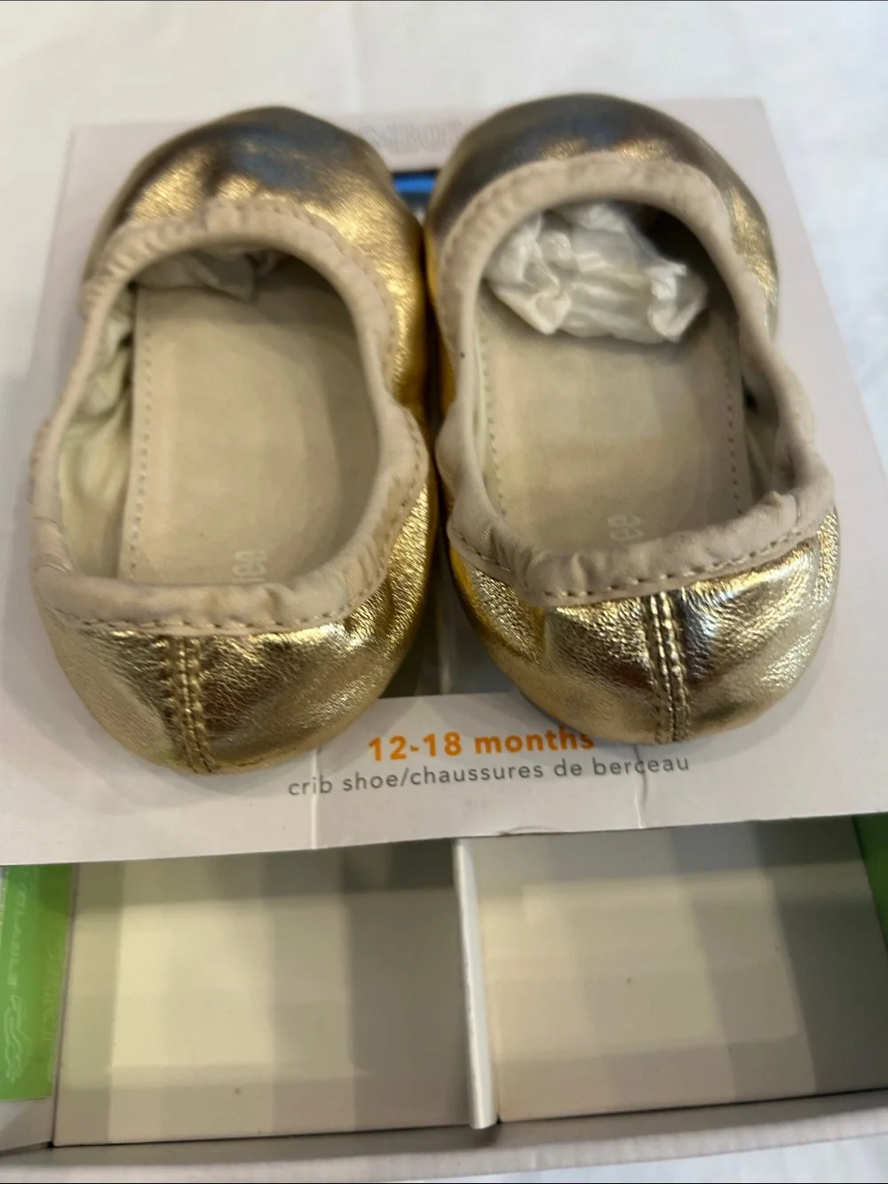 Gymboree Gold Metallic Baby Walker Shoes